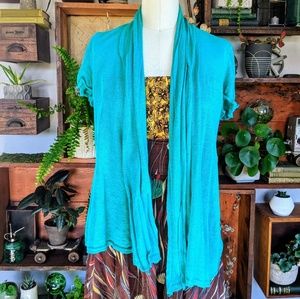 Moth Brand Linen Button Wrap Cardigan